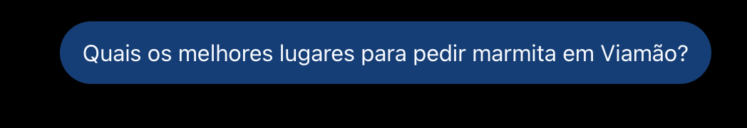Pergunta do usuário na Inteligência Artificial