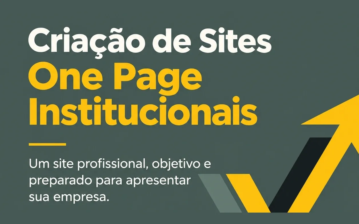 Criação de Sites One Page Institucionais